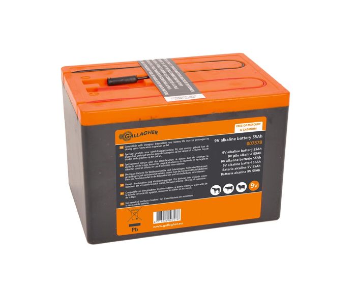 Gallagher Powerpack Batterie Alkaline 9V/55Ah - 160x110x115mm main product photo