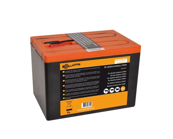 Gallagher Powerpack Alkaline Batterie 9V/210Ah - 190x125x160mm main product photo