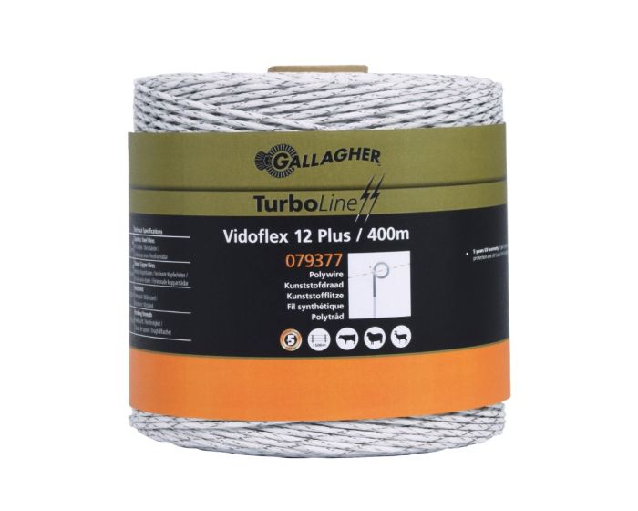 Gallagher Vidoflex 12 TurboLine Plus 400m weiß main product photo