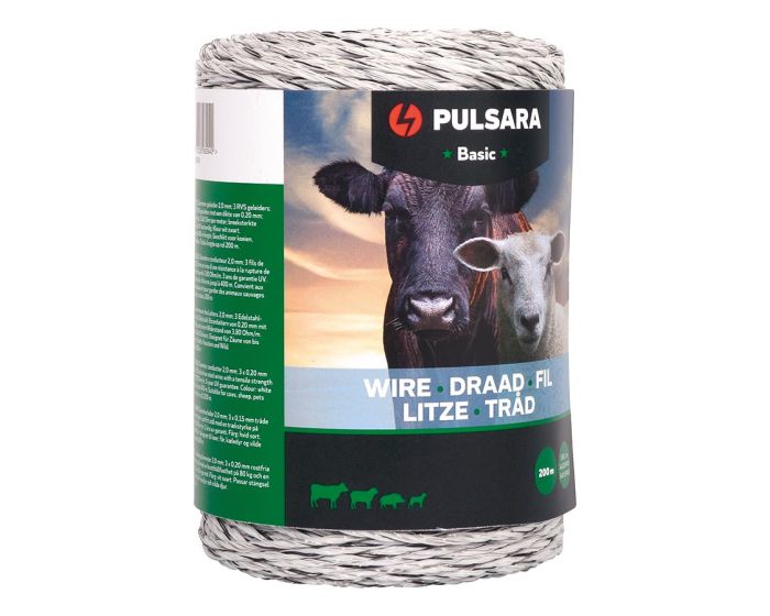 Pulsara Kunststoff-Litze Basic 200m weiß main product photo