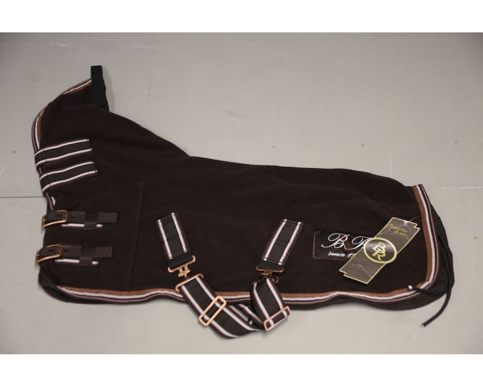 Fleece Decke with Hood Dark brown 85cm main product photo