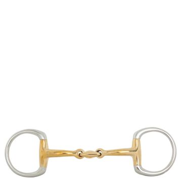 BR doppelt gebrochen-Unterlegtrense Soft Contact 14 mm 14,5 Gold