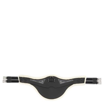 Acavallo Gurtgel + ECO Wool Comfort Bauchklappe 120 Zwart Naturel