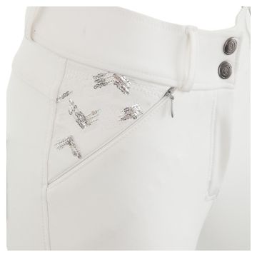 BR Turnierreithose Salzburg Damen Silikonbesatz 38 Weiss