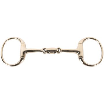 Harry's Horse Eggbutt Gold, doppelt gelenkig, ovales Glied 11,5 Gold
