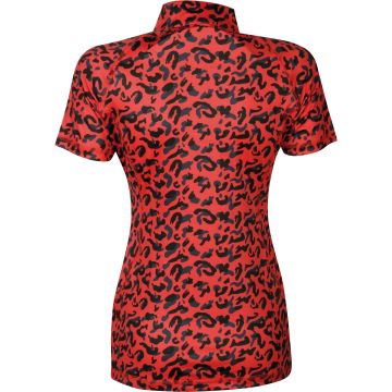 Harry's Horse Hemd Reiten Sie einfach Leopard XL Koralle Rot