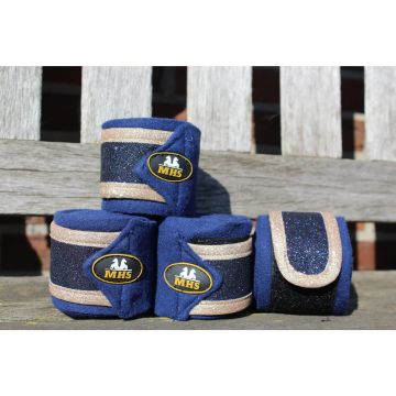 MHS Verbandset "Glitter" Full Marine / Roségold