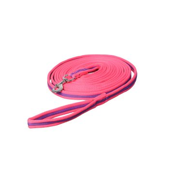 MHS Longierleine „BFahrgeschirrht“ 6 Meter 6 Lila / Rosa
