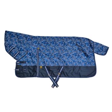 MHS Regendecke "Dream" 100 Gramm fester Hals 135/165 cm Marineblaue Locken