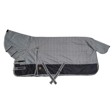 MHS Winterdecke "Roza" 400 Gramm fester Hals 85/110 cm Check