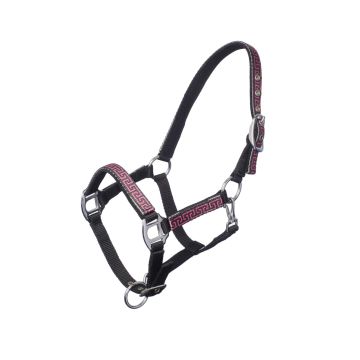 MHS Halfter "Satin" Extra Full Schwarz / Rosa