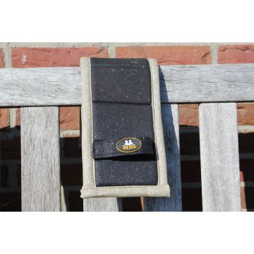 MHS Longier-/Geschirrpolster "Glitter" Cob Schwarz / Gold