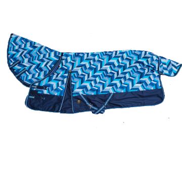 MHS Winterdecke "Jessy" 300 Gramm abnehmbarer Hals 65/90 cm Blau